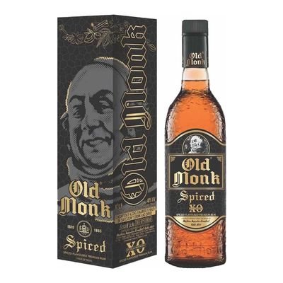 Old Monk Spiced Extra Ordinary XO Flavoured, 750 ml